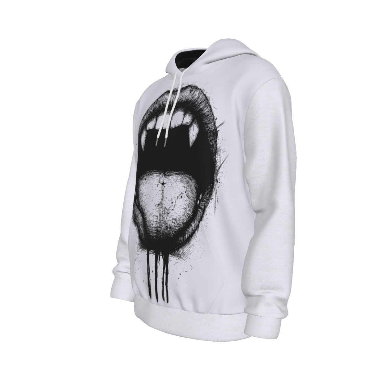 Black and White Bite Hoodie