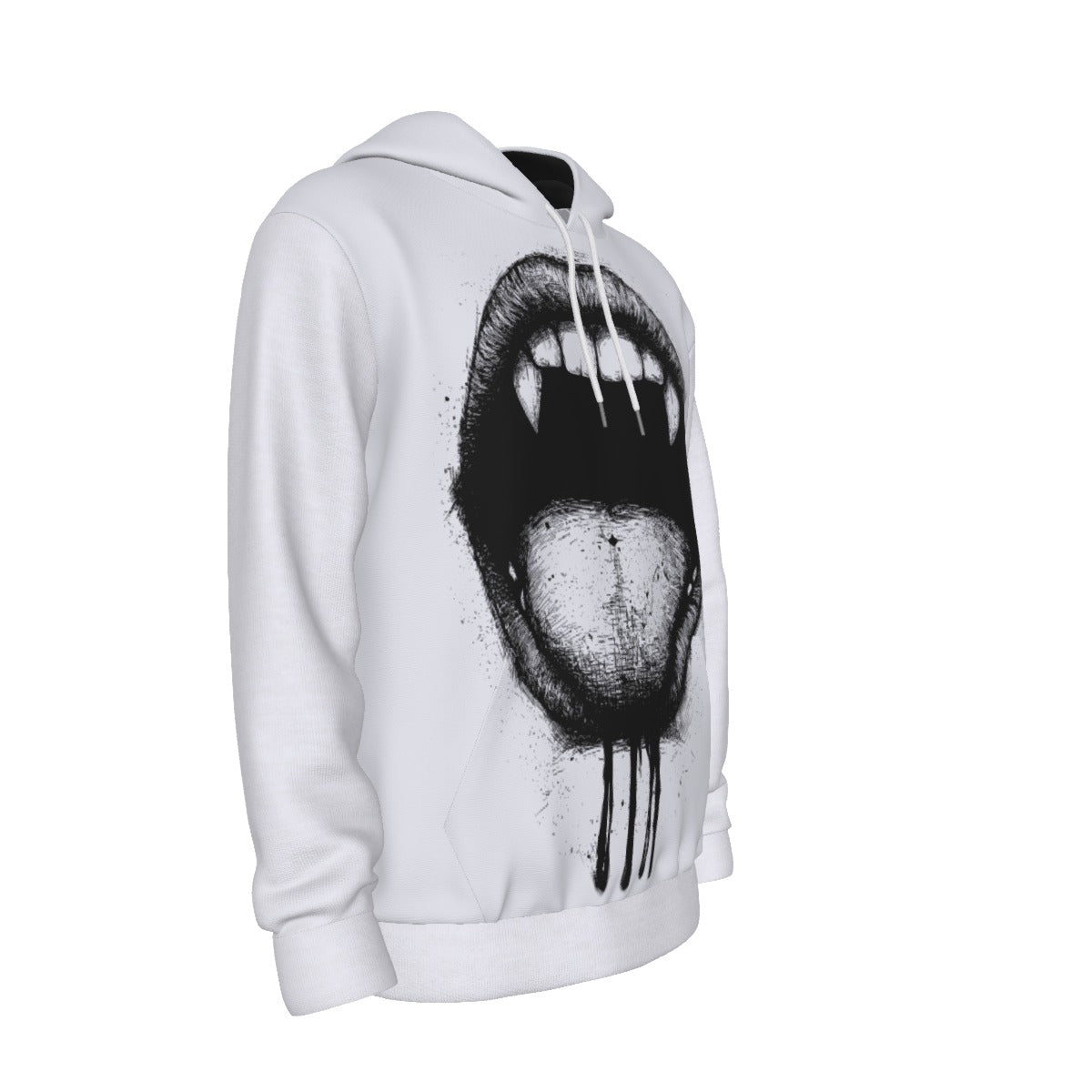 Black and White Bite Hoodie